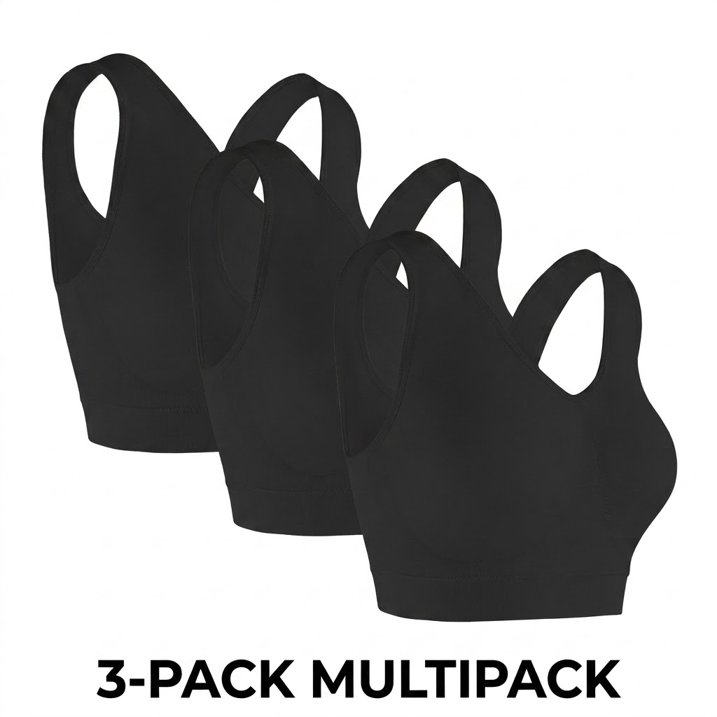 3 Pack Plus Size Women Seamles - Sleep Bra Bralette ulasan dan harga