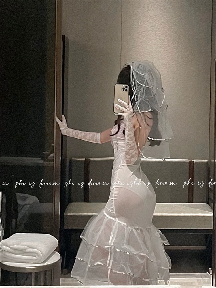 Plus Qunque Sexy Women Bride C - Lace Bralette Set ulasan dan harga
